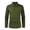 Olive Green, variant on WREESH Mens Henley Shirts Solid Color Long Sleeve Shirts Slim Fit Pullover Casual Workout Shirts Lapel Collar Button Tops Gray