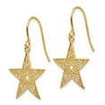 thumbnail image 2 of FB Jewels 14K Yellow Gold Filigree Star Shepherd Hook Earrings, 2 of 3