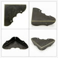 thumbnail image 4 of Unique Bargains Home Box Corners Protectors Vintage Bronze Tone Triangle Frame Box Furniture Protectors 16pcs, 4 of 7