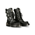 thumbnail image 2 of New Rock 391-S1 Leather Gothic Mid Calf Boots 36, 2 of 6
