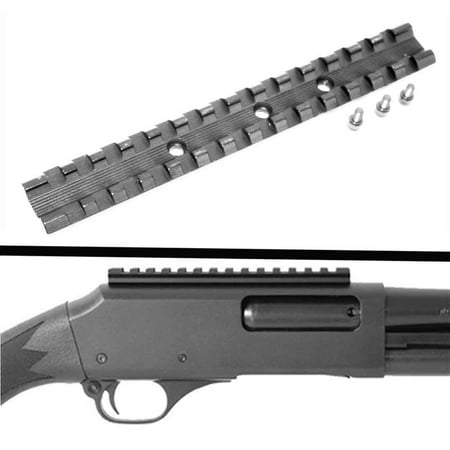 - Shotgun Scope Base Rail Mount 15 Slot Picatinny Weaver NEF H&R1871 Pardner Pump, single rail mount.