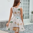 thumbnail image 6 of Cartoon Camper Sleeveless Dress Women Summer Evening Dresses Ladies Sundress, 6 of 7