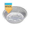 thumbnail image 1 of 10/50pcs Air Fryer Liner Round Aluminium Trays Containers Aluminum Foil Tin Box Home, 1 of 5