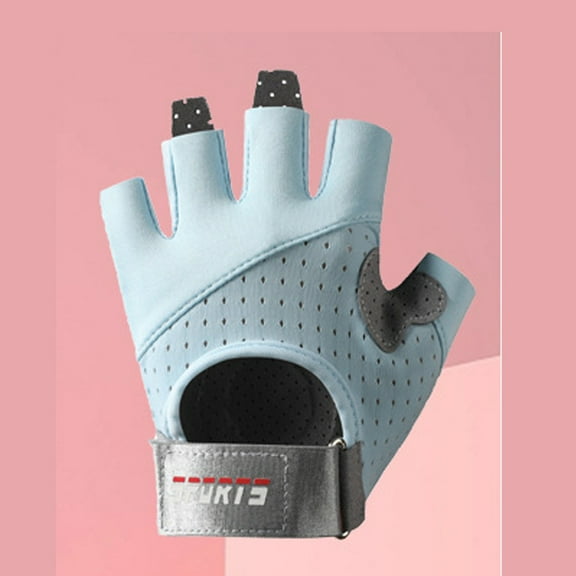 Four Seasons Thin Half Finger Gloves Women's Barbell Yoga Fitness Gloves Cycling Gloves Outdoor Sports Gloves