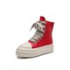 thumbnail image 1 of Owen Seak, zapatillas altas para mujer, zapatos de lona, zapatillas de deporte de lujo, botas de plataforma con cordones, zapatos de PU negros con cremallera y aumento de altura informales Tan Jianjun unisex, 1 of 2