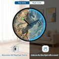 thumbnail image 5 of Voice Activated Clock with Glow Light 12 Inch Large Silent Wall Clock Battery Operated for Home Decor Noble and Elegant Horse, 5 of 8