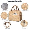 thumbnail image 4 of Flower Lunch Bag for Women Men Reusable Insulated Lunch Bags, Leakproof Cooler Food Lunch Tote Bag, Large Capacity Lunch Box for Work School Travel Picnic, 4 of 7
