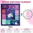 thumbnail image 5 of Granddaughter Gifts Blanket from Grandma 130cmx152cm, Granddaughter Birthday Gifts, Gift for Granddaughter from Grandpa, Soft Flannel Flannel Throw Blankets, Granddaughter Graduation Gifts Ideas, 5 of 6