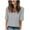 #Gray, variant on Xixinqiwan Women Tops under $10.00,2025 Women's Tunic Tops V Neck Short Sleeve T Shirts Tops Loose Fit Blouses Dressy Casual Summer Basic Shirts
