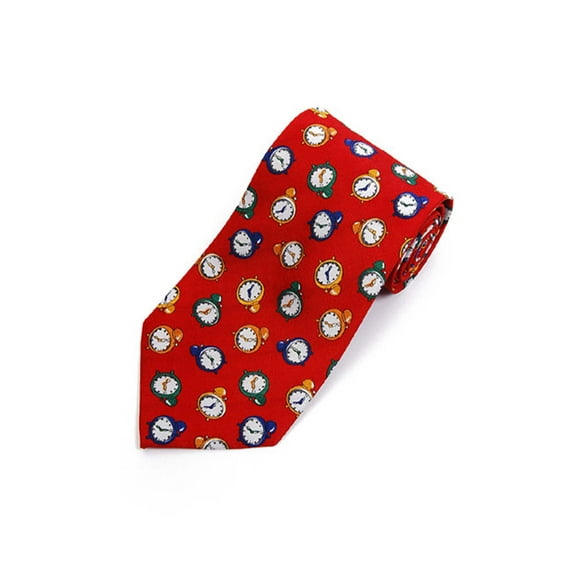 Clock Novelty Tie