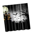 thumbnail image 4 of DOLITY Rideau de Douche en Polyester Design Arbre Noir & Chat avec 12 Crochets Arbre Chat, 4 of 4
