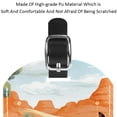 thumbnail image 4 of Square 2Pack PU Leather Kangaroo Cruise Luggage Tag with Privacy Cover and Name ID Tag for Travel Handbags Backpacks Luggage Tags, 4 of 6