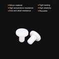 thumbnail image 3 of Uxcell High Temp Silicone Plug T Shaped Solid Silicon Stopper for Powder Coating Sealing Plugs White 13x12.5x6mm 20pcs, 3 of 6