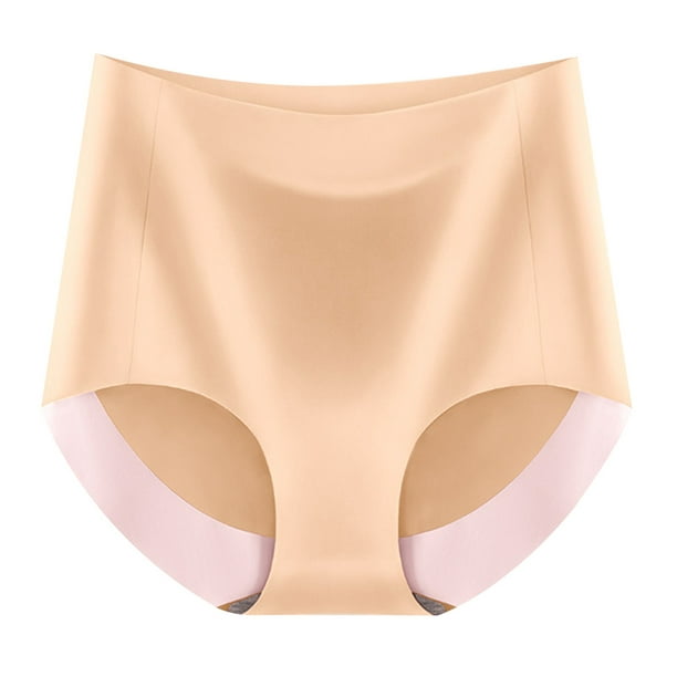 nsendm Womens Lace Trim Seamless Sheer Panties Briefs Cotton Crotch plus  Size Underwear Underpants Khaki X-Large