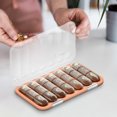 thumbnail image 5 of Organizador de pastillas semanal de 7 días | Caja portátiles para medicamentos con gran capacidad | Caja pequeña para vitaminas y medicamentos, tamaño bolsillo | Plástico duradero | Para uso de, 5 of 5