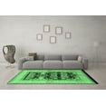 thumbnail image 3 of Ahgly Company Indoor Rectangle Oriental Emerald Green Industrial Area Rugs, 7' x 9', 3 of 4