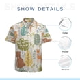 thumbnail image 7 of High Quality Hawaiian Shirts for Men Short Sleeve Aloha Beach Shirt Floral Summer Casual Button Down Shirts Blouses HJQIJR, 7 of 7