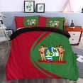 thumbnail image 2 of Suriname Flag Coat Of Arms Bedding Set Circle RLT7, 2 of 5