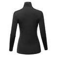 thumbnail image 3 of SSOULM Women's Slim Lightweight Long Sleeve Pullover Turtleneck Shirt Top With Plus Size, 3 of 5