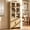 Light Burl, variant on Vintagearth 77" Tall Kitchen Pantry Cabinet, 1.18'' Thick Panel Curved Storage Cupboard with Adjustable Shelf, Freestanding Organizer for Kitchen, Dining Room, Oak
