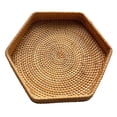 thumbnail image 4 of Lipstore Rattan Basket Decor Organizer for Countertop Entryway Table Kitchen Pantries 25x5cm, 4 of 8