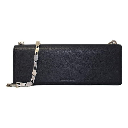 Balenciaga Essential Black Calfskin Leather Chain Shoulder Bag 657232