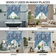thumbnail image 3 of Purple Octopus Coastal Swag Valances for Windows, Kitchen Curtains 36 Inch Length 2 Panels Set, Summer Beach Seahorse Jellyfish Coral Short Curtains for Small Windows Rod Pocket Cafe Curtains 28"x36", 3 of 8