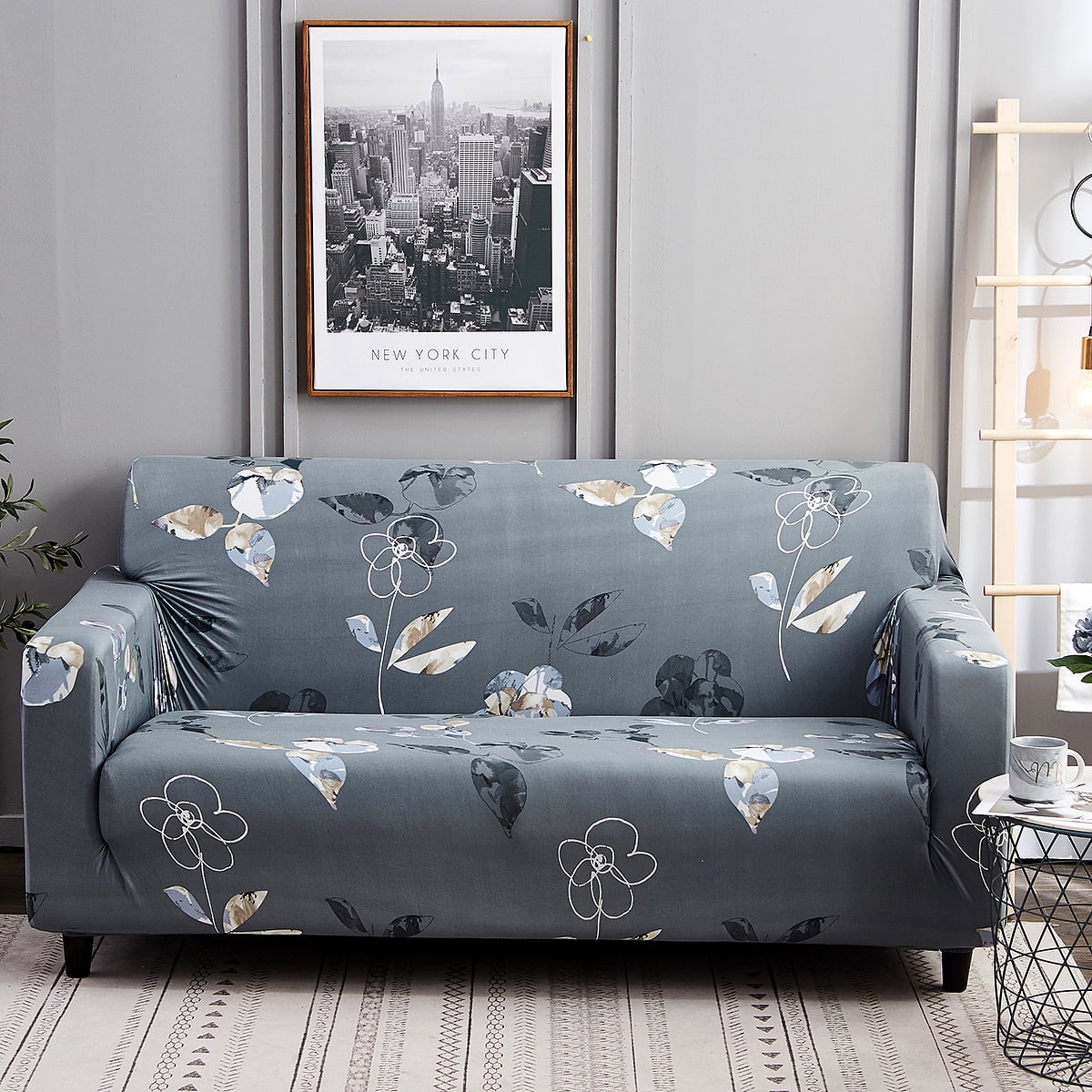 Details about   1-4 Seater Washable Soild Printed  Covers for Living Couch Cover Sofa Slipcover 