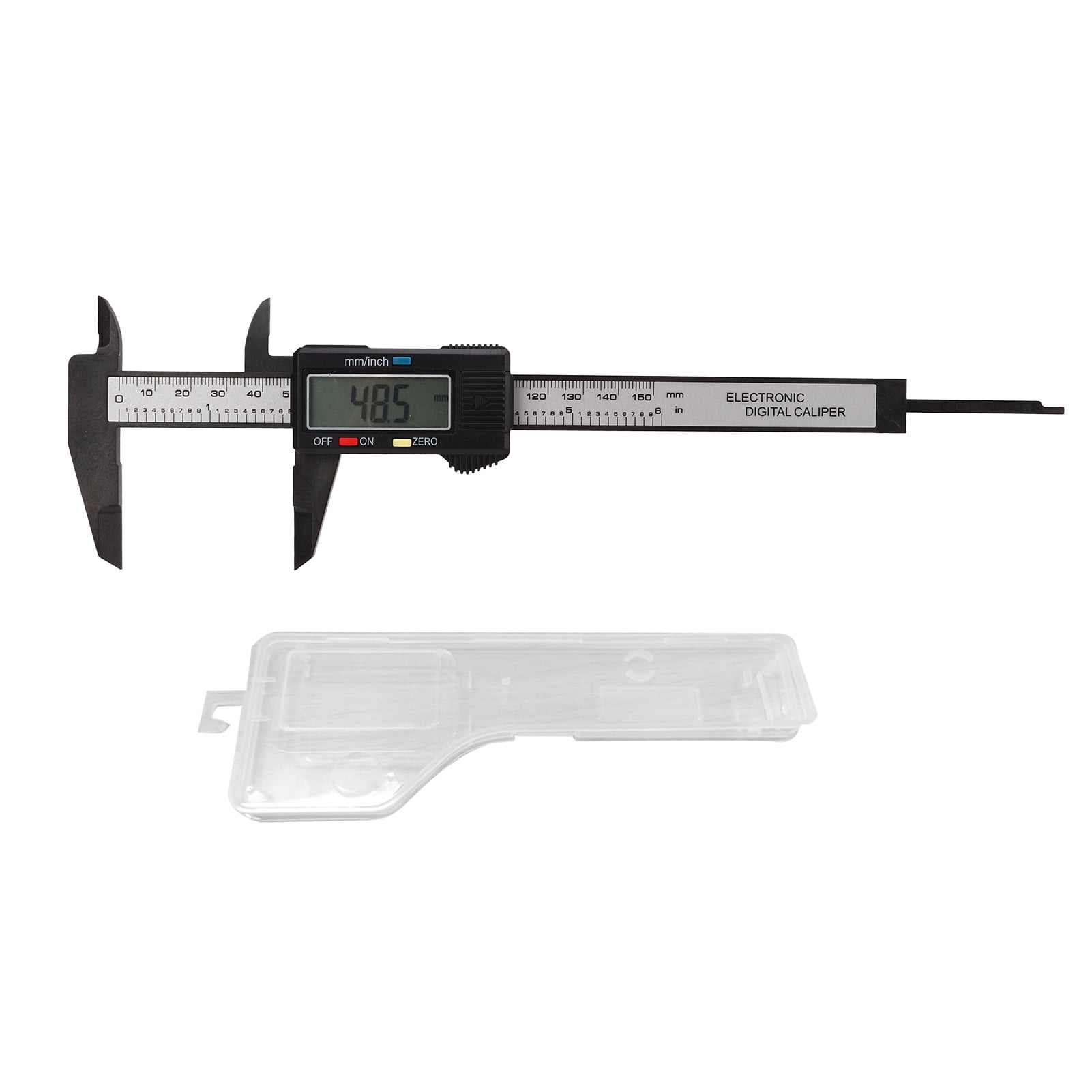 Calibrador Vernier digital Jadeshay de plástico 0,1 mm 0,01 pulgadas A ...