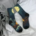 thumbnail image 5 of Logiee Moonlit Skeleton Campfire Print Adult Socks for Men & Women,Calf Socks, Ankle Socks,Boots Socks,Breathable Casual Sock,Unisex Crew Socks, 5 of 6