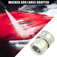 thumbnail image 3 of Unique Bargains Pressure Washer Coupler Female Washer Gun Adapter Universal for Car Stainless Steel 3/8" Silver Tone, 3 of 6