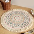 thumbnail image 2 of Cotton Thread Woven Place Mats|Home Decorative Printing Table Mats for Desktop 33cm-1pcs, 2 of 5