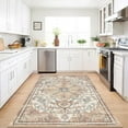 thumbnail image 3 of Findosom 3'x5' Vintage Area Rug for Living Room, Machine Washable Rugs Non Slip Distressed Indoor Rug,Large Retro Area Rug Floor Carpet for Bedroom Dining Room Entryway Office Decor,Beige, 3 of 6