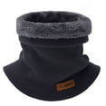 thumbnail image 2 of Pnellth Women Men Winter Neck Warmer Gaiter Winter Neck Gaiter Scarf Solid Color Circle Loop Scarf Solid Color Thick Fleece Lining Knitting Scarf, 2 of 7