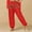 Red, variant on Women's Plus Womens Summer Pants Petite Length Womens Sweatpants Pack High Waist Sequin Pants Belly Dance Performance Dance Pants with Waist Chain Chiffon Highlight Pants