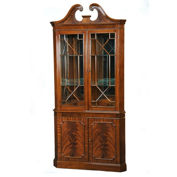 Large Mahogany Corner Cabinet
