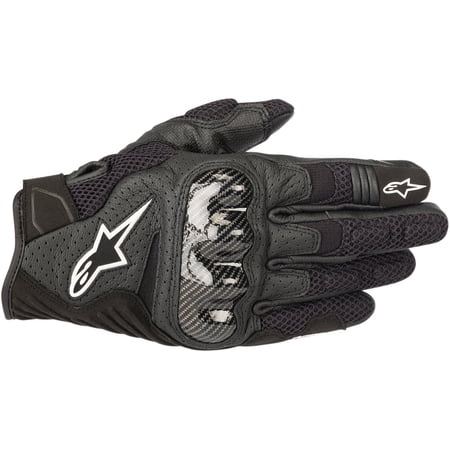 Alpinestars SMX-1 Air V2 Mens Leather Motorcycle Gloves Black XL