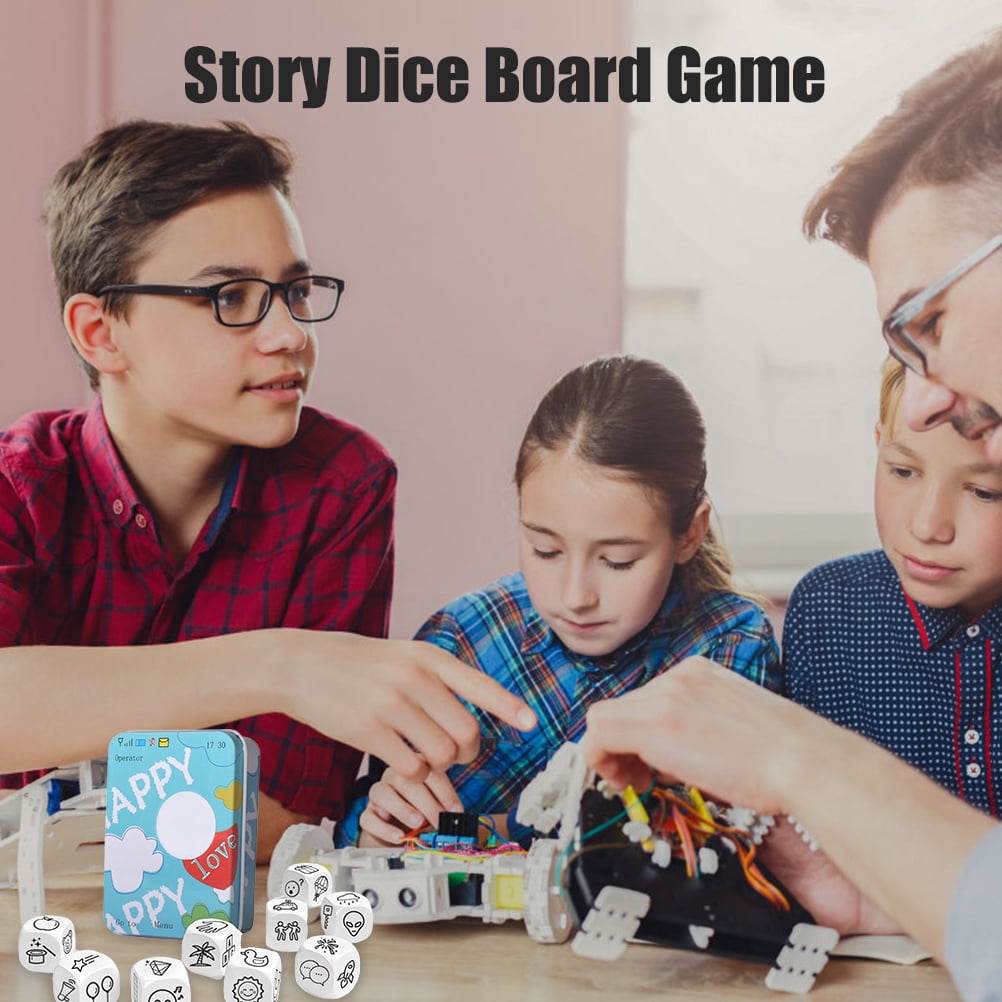Story Dice Board Game Funny Boxed Story Dice Storytelling Game Story Dice Game 