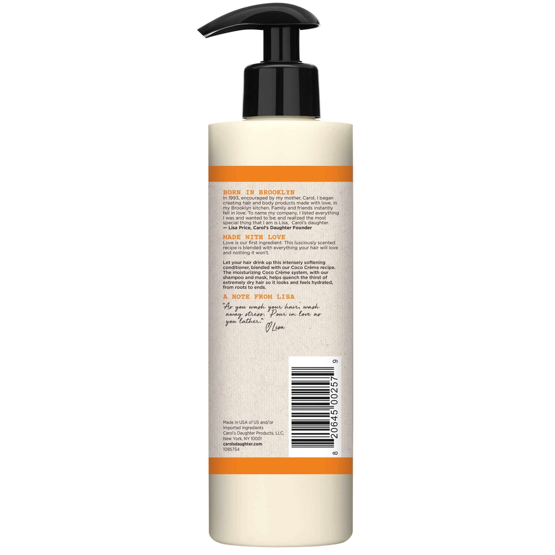 Carol's Daughter Cocoa Creme Moisturizing Deep Conditioner for All Hair Types, Coconut Oil, 12 fl oz