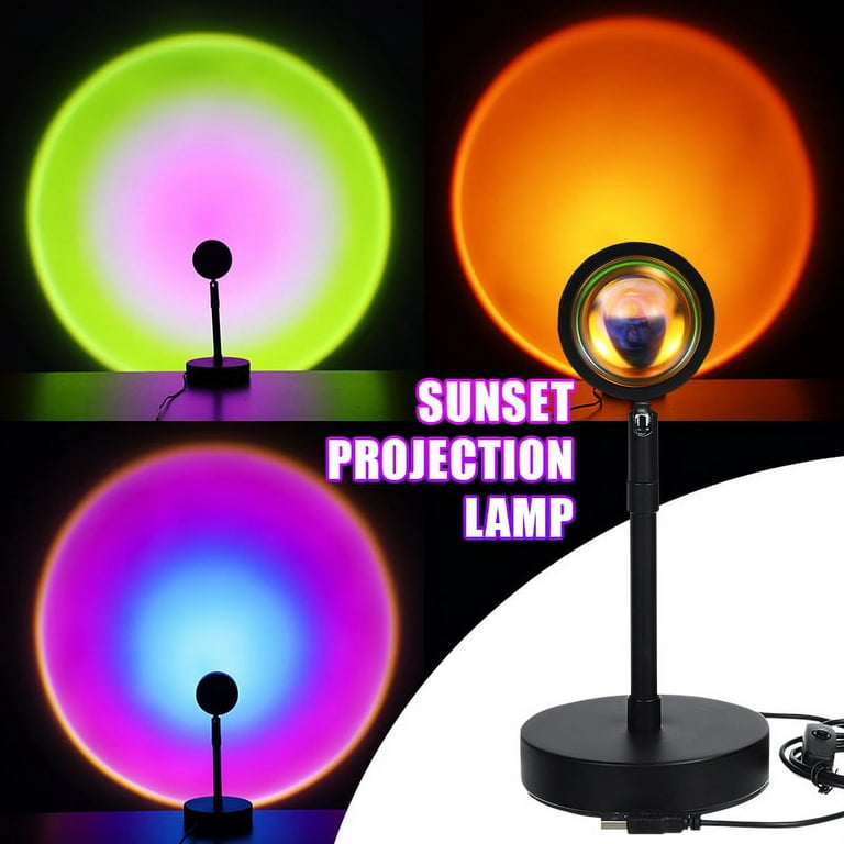 New Smart Sunset Lamp Projection Rgbic Sunlight Lamp Alexa Google Control  Led Atmosphere Light Rainbow Romantic Room Decoration - AliExpress