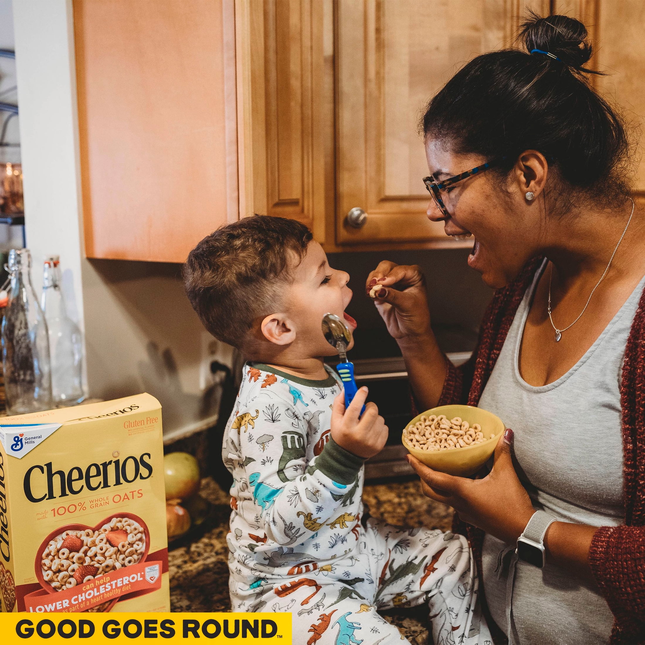 (10 pack) Cheerios, Heart Healthy Gluten Free Breakfast Cereal, Family Size, 18 oz