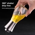 thumbnail image 4 of Injueey Dispensador de aceite Botella de condimento de vidrio de acero Fácil limpieza Contenedor de salsa de soja Cocina Barbacoa Cocinar Herramientas Cocina y Comedor Injueey HA067577-00, 4 of 6