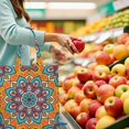 thumbnail image 4 of Zen Sac d'Épicerie Réutilisable Mandala Mystique - Durable et Écologique, Grande Capacité, 4 of 6