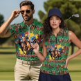 thumbnail image 2 of Aplkyhs Matching Couple Golf Shirts Horse Racing Funny Men Women Matching Couple Golf Shirts 4-Way Stretch Golf Tennis Tank Top Quick Dry Suitable for Tennis Enthusiasts, 2 of 6