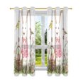 thumbnail image 7 of Yayeee Window Curtains Light Filtering 63"x42" Grommet Panel Pair Home Living Room Decor, Rabbit Bird, 7 of 7