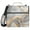Marble Texture, variant on 3 Ring Zipper Binder with Shoulder Strap Waterproof Trapper Keeper 1.5 Inch D-Ring 500 Sheets Capacity White Black Marble Texture