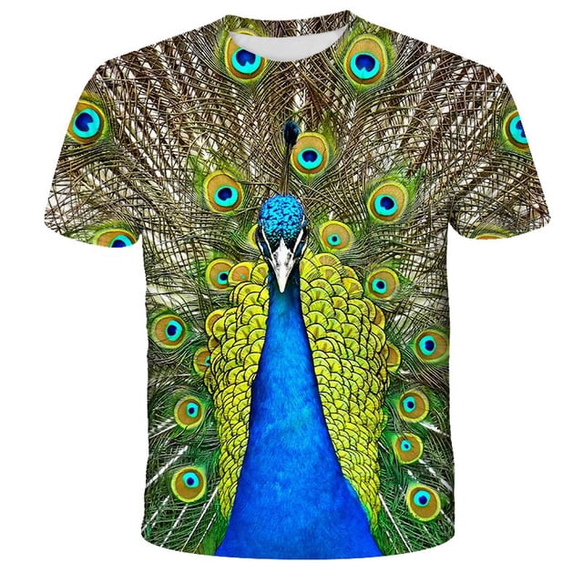 3D Baby Boys Clothes T shirt Kids Funny Dinosaur Printed Dino Tshirt Cartoon Toddler Children Casual Summer Tops14T Gong Bohan LED