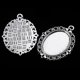 thumbnail image 4 of 2x Piezas de Aleación de Tibetano de Plata Antigua, Accesorios Colgantes de Bricolaje, Bisel de Cabujón de Encaje Hugo Colgantes de bisel de cabujón, 4 of 10