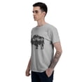 thumbnail image 5 of Buffalo Cityscape Men's T-Shirt Cotton 100% Summer Tops Fashion Casual Buffalo Cityscape Short Sleeves for Men Women Round Collar Top Tees, 5 of 6