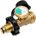 thumbnail image 1 of Universal Fit POL Propane Tank Adapter Gauge Converts Service Valve QCC1 Type 1 Old New Connection, 1 of 4